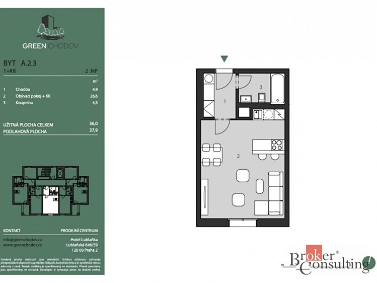 Prodej bytu 1+kk 36 m² - foto 10