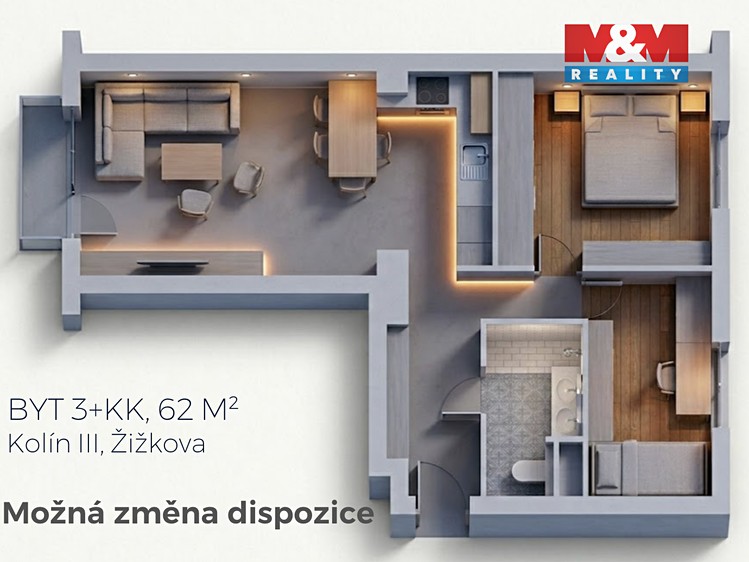 Prodej bytu 2+1 62 m² - foto 8