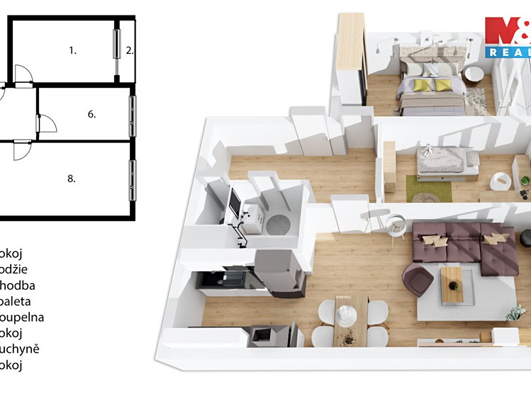 Prodej bytu 3+kk 60 m² - foto 3
