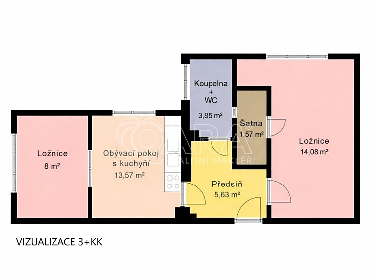 Prodej bytu 2+kk 47 m² (Jednopodlažní) - foto 17