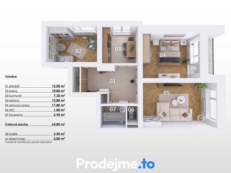 Prodej bytu 3+1 65 m² - foto 3
