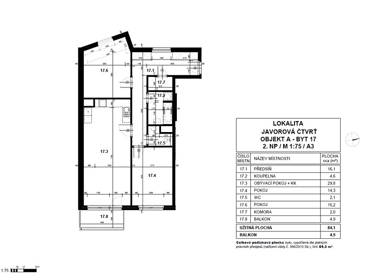 Prodej bytu 3+kk 89 m² (Jednopodlažní) - foto 18