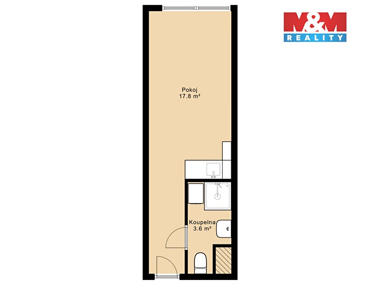 Prodej bytu 1+kk 23 m² - foto 4