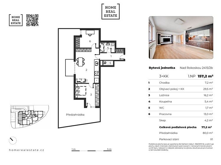 Prodej bytu 3+kk 77 m² (Jednopodlažní) - foto 3