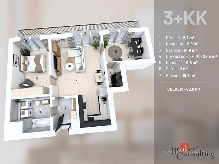 Prodej bytu 3+kk 62 m² - foto 18