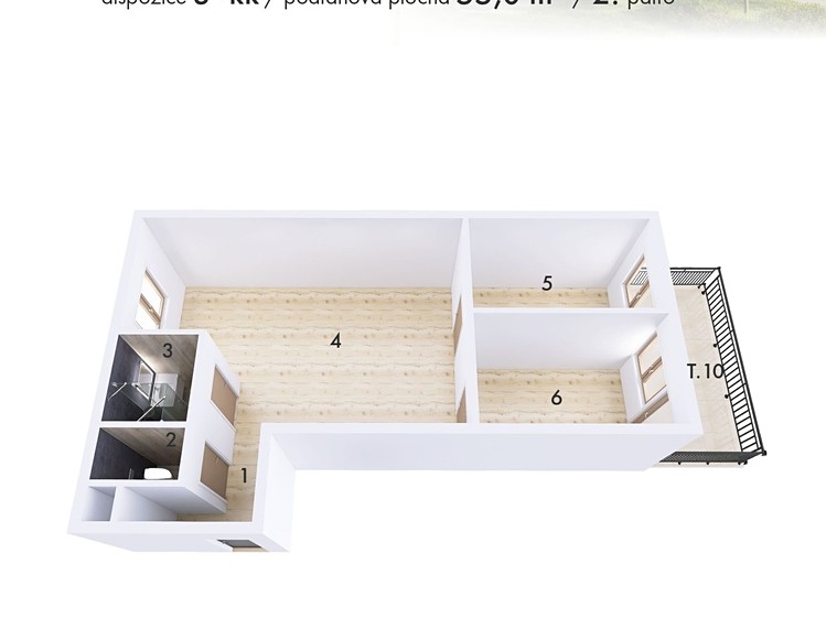 Prodej bytu 3+kk 56 m² - foto 6