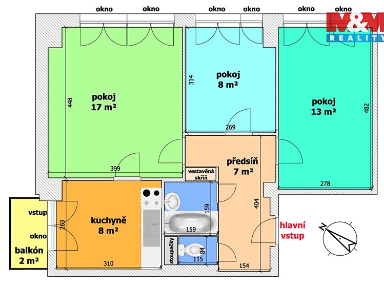 Prodej bytu 3+1 62 m² - foto 2
