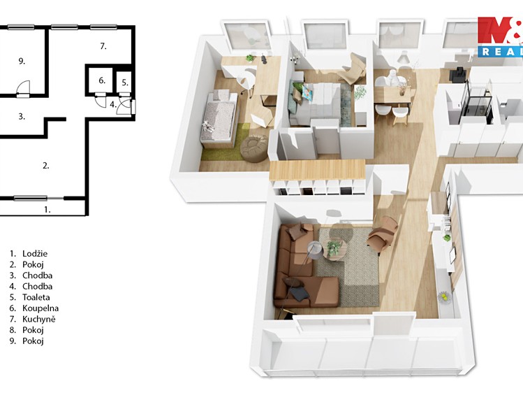 Prodej bytu 3+1 80 m² - foto 8
