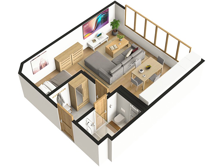 Prodej bytu 1+kk 42 m² - foto 3