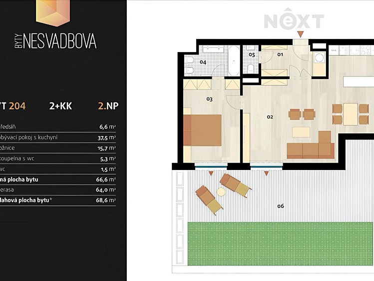 Prodej bytu 2+kk 67 m² - foto 4