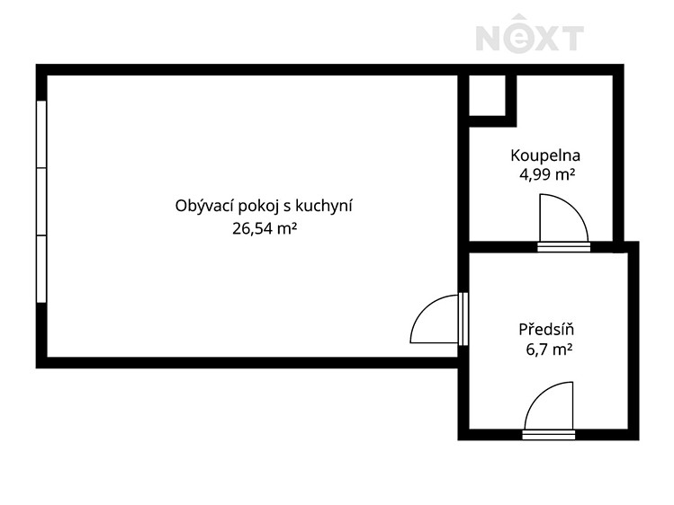 Prodej bytu 1+kk 38 m² (Jednopodlažní) - foto 5
