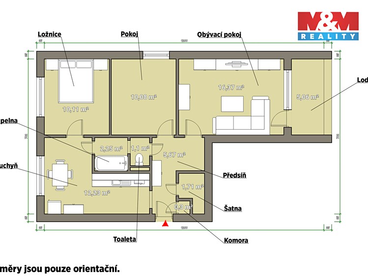 Prodej bytu 3+1 60 m² - foto 4
