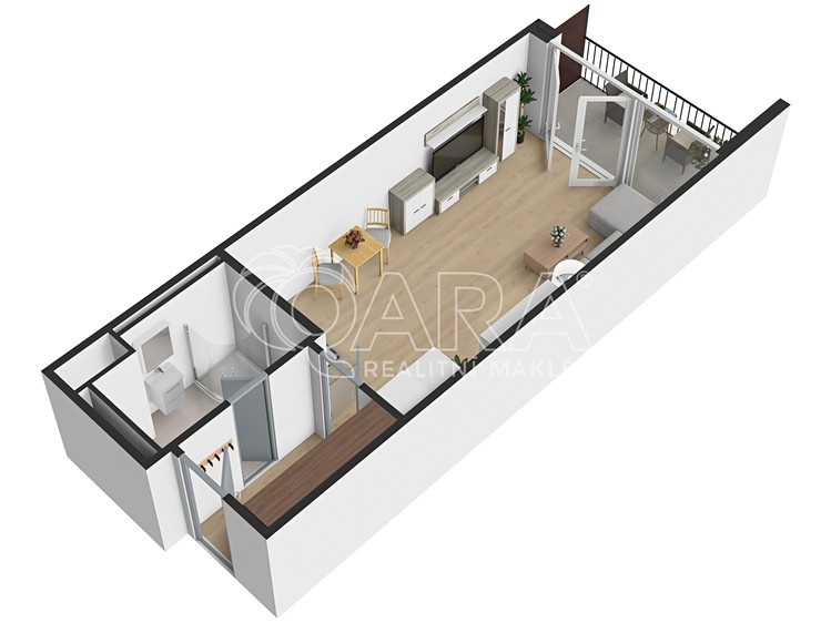 Pronájem bytu 1+kk 39 m² - foto 4