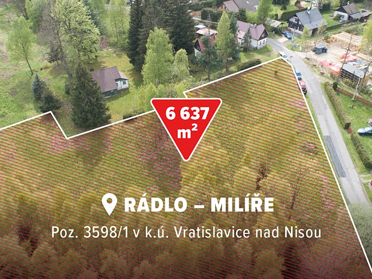Prodej stavebního pozemku 6 637 m² - foto 1