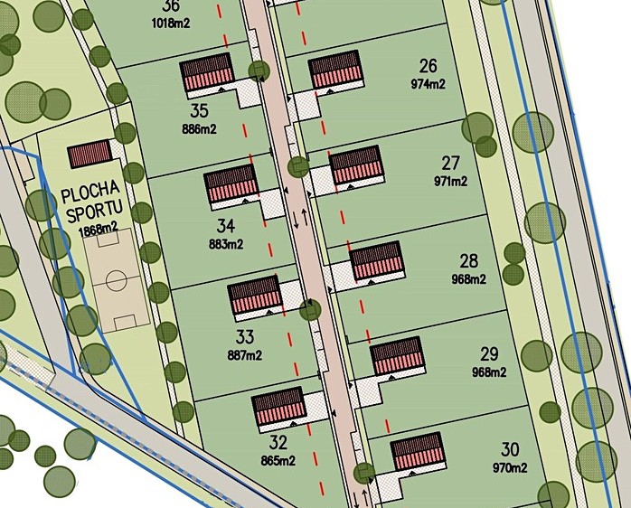 Prodej stavebního pozemku 865 m² - foto 1
