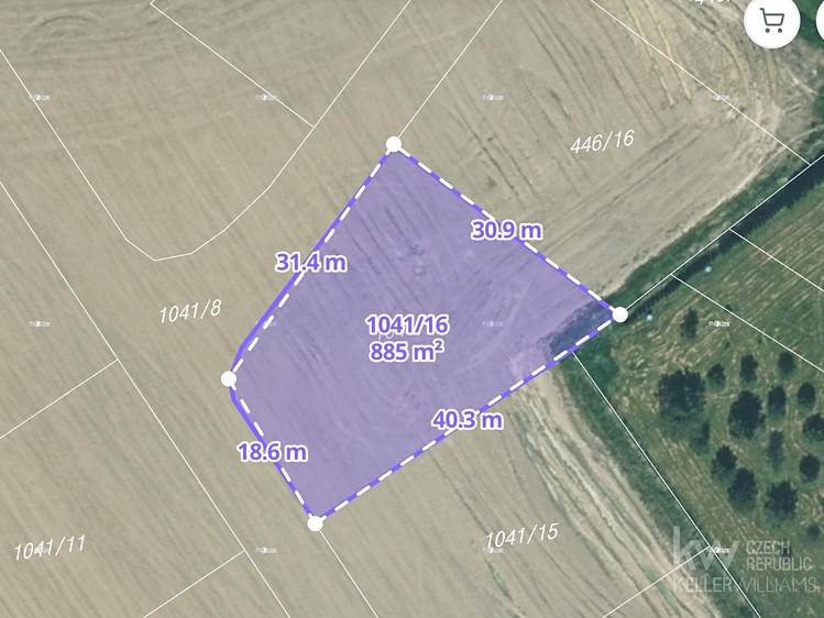 Prodej stavebního pozemku 885 m² - foto 1