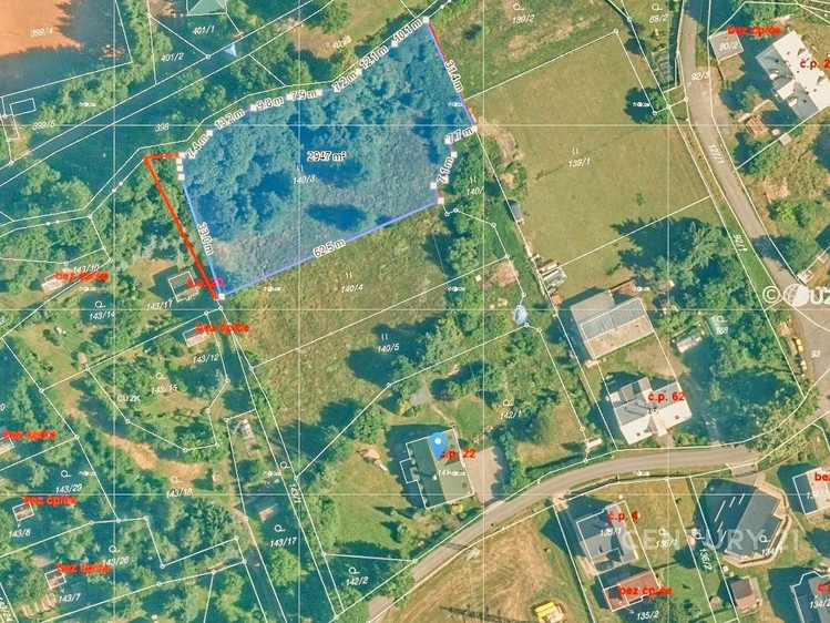 Prodej stavebního pozemku 2 947 m² - foto 6