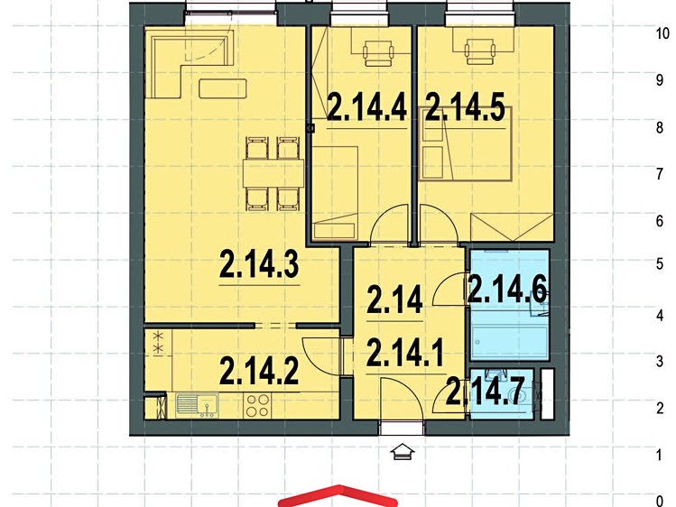 Prodej bytu 3+1 73 m² - foto 2