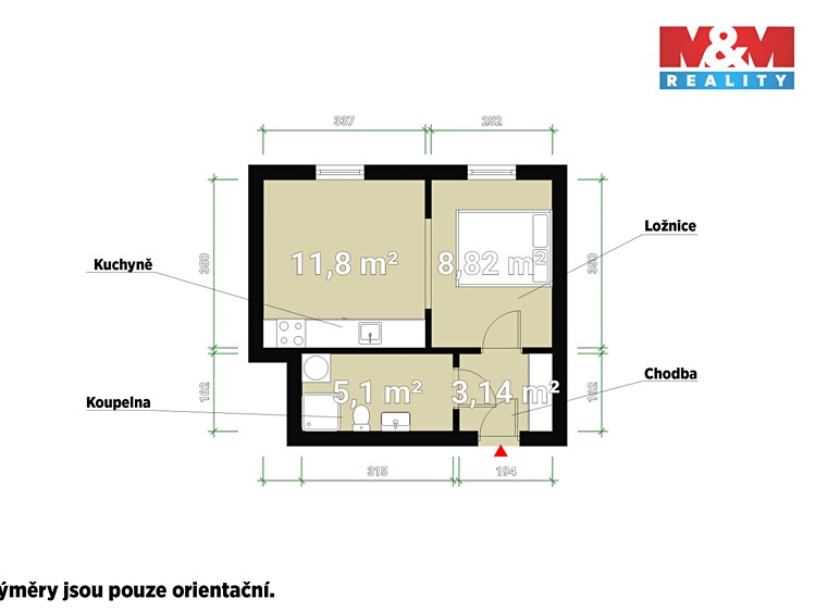 Prodej bytu 1+kk 35 m² - foto 4