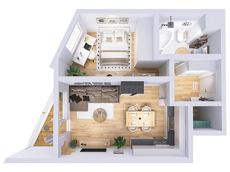 Prodej bytu 2+kk 52 m² (Jednopodlažní) - foto 2