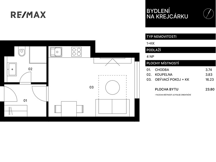 Prodej bytu 1+kk 24 m² - foto 5