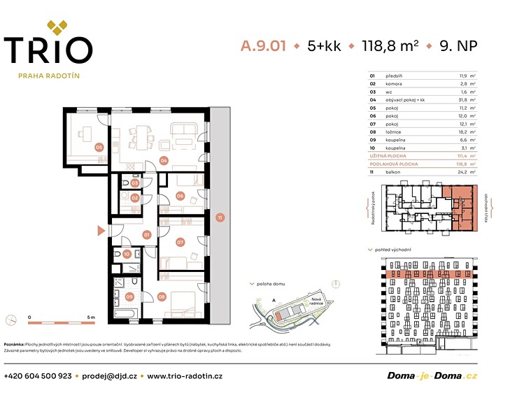 Prodej bytu 5+kk 119 m² - foto 2