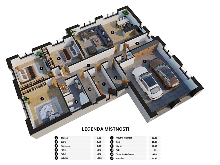 Prodej rodinného domu 169 m², pozemek 1 152 m² - foto 4