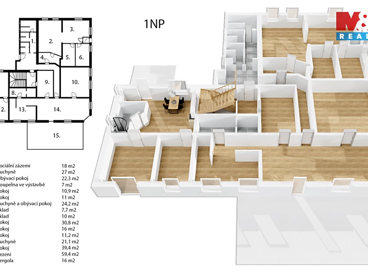 Prodej rodinného domu 350 m², pozemek 922 m² - foto 8