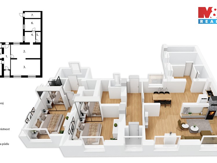 Prodej rodinného domu 170 m², pozemek 1 300 m² - foto 2
