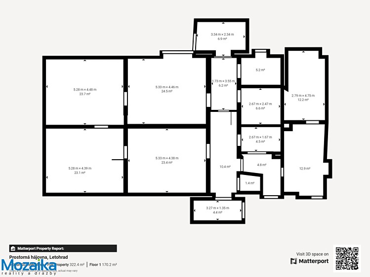 Prodej rodinného domu 322 m², pozemek 1 175 m² - foto 6