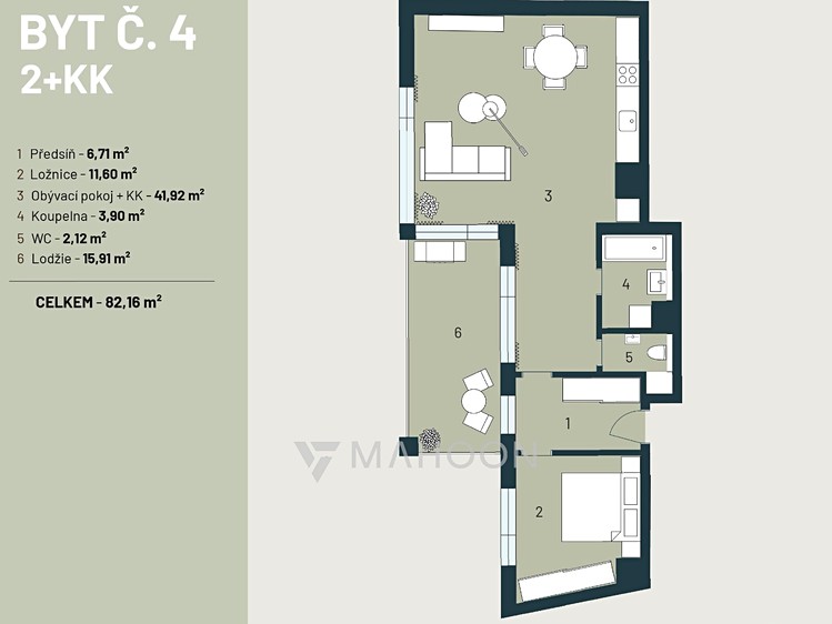 Prodej bytu 2+kk 66 m² (Jednopodlažní) - foto 8