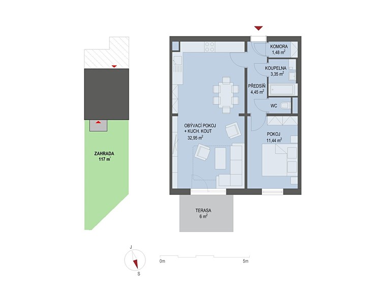 Prodej bytu 2+kk 55 m² - foto 5