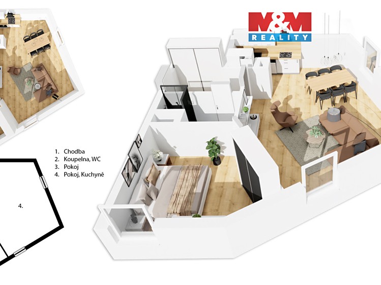 Prodej bytu 2+kk 66 m² - foto 1