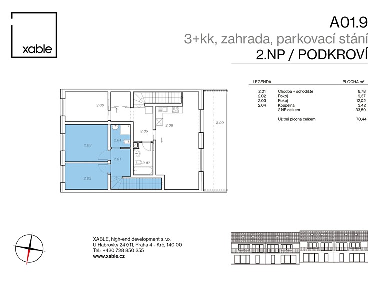 Prodej bytu 3+kk 70 m² (Mezonet) - foto 3