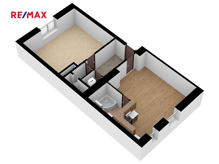 Pronájem bytu 2+kk 62 m² - foto 3