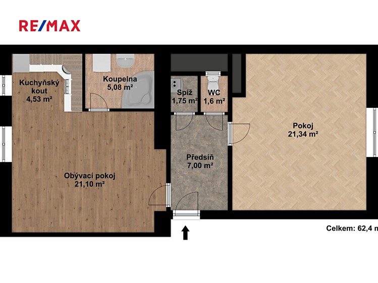 Pronájem bytu 2+kk 62 m² - foto 4