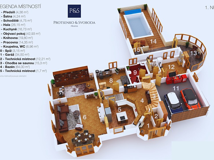 Prodej rodinného domu 427 m², pozemek 2 325 m² - foto 6
