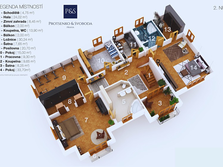Prodej rodinného domu 427 m², pozemek 2 325 m² - foto 7