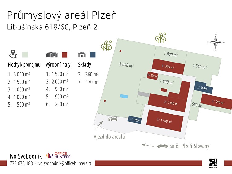 Pronájem komerčního pozemku 1 000 m² - foto 7