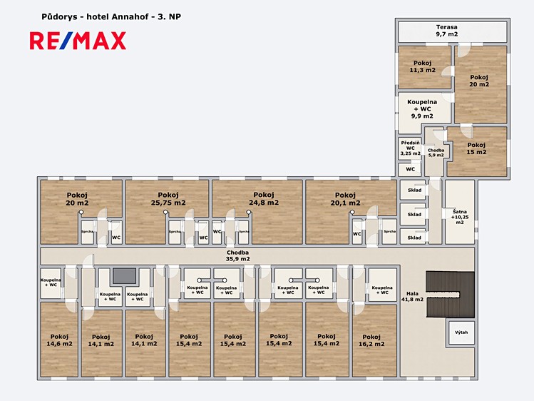 Prodej ubytovacího zařízení 2 000 m² - foto 8