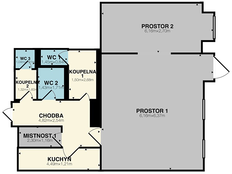 Pronájem obchodního prostoru 80 m² - foto 6