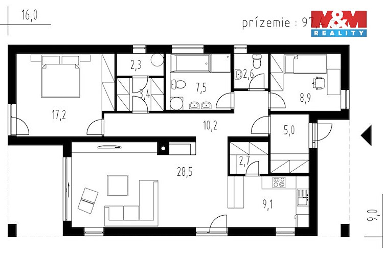 Prodej rodinného domu 97 m², pozemek 1 519 m² - foto 5