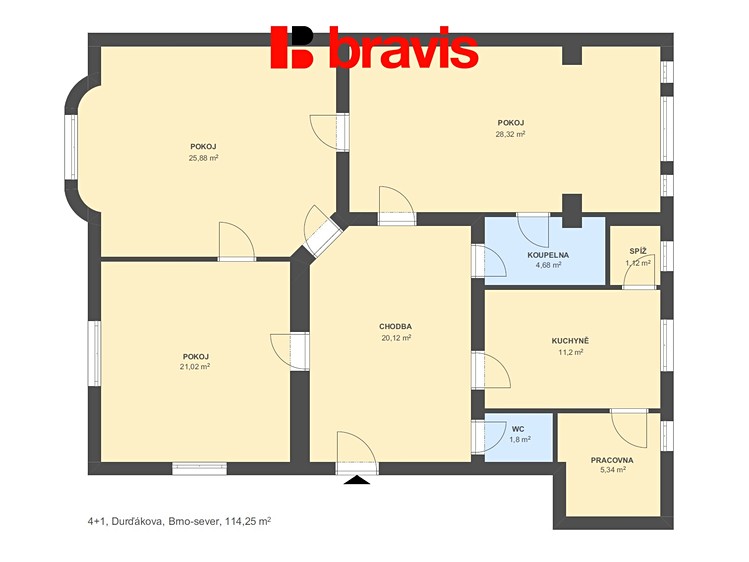 Pronájem kanceláře 117 m² - foto 3