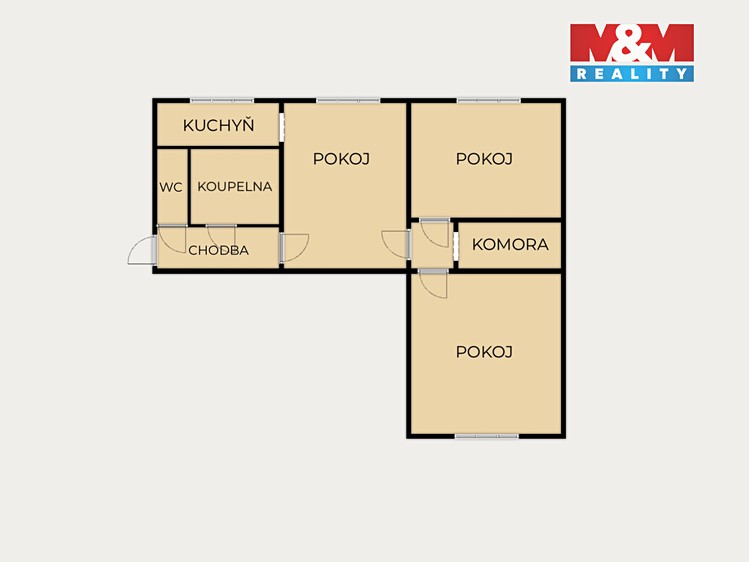 Prodej bytu 3+1 73 m² - foto 4