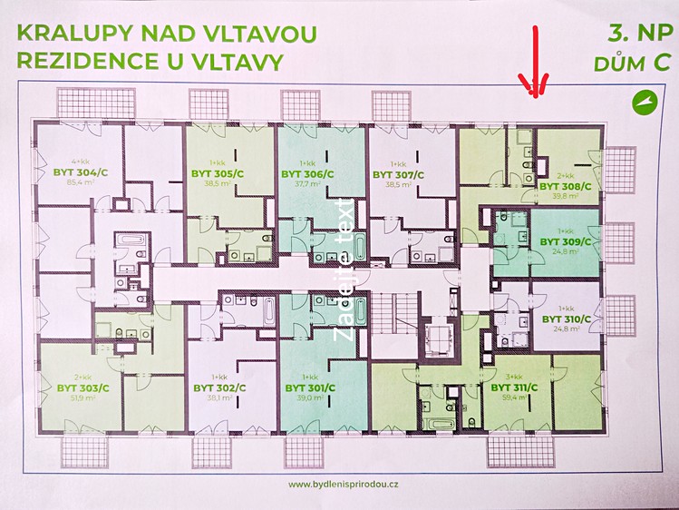 Prodej bytu 2+kk 44 m² - foto 4