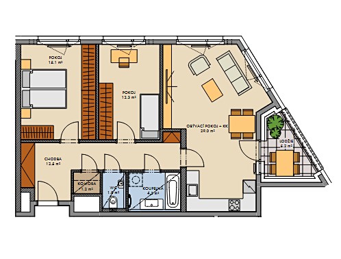 Prodej bytu 3+kk 80 m² (Jednopodlažní) - foto 4
