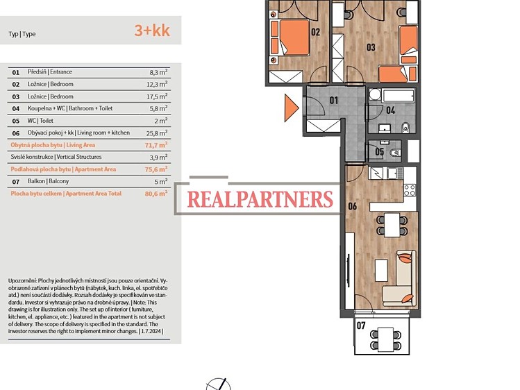 Prodej bytu 3+kk 76 m² - foto 2
