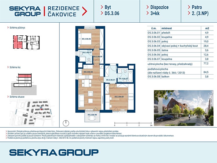 Prodej bytu 3+kk 77 m² - foto 2