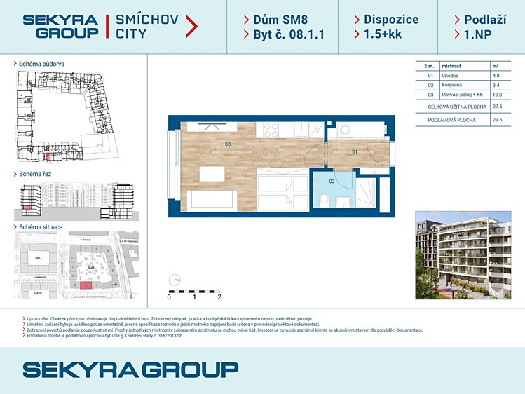 Prodej bytu 1+kk 27 m² - foto 2