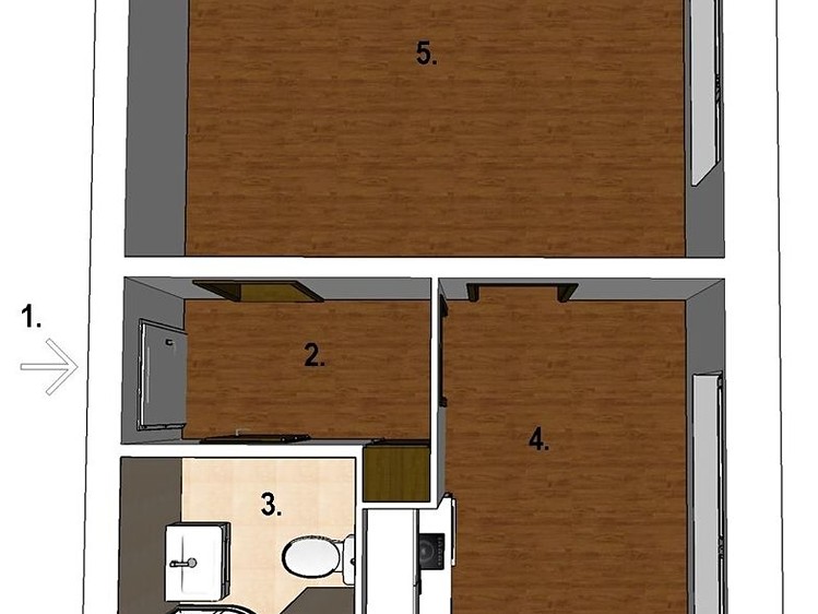 Pronájem bytu 1+1 33 m² - foto 2